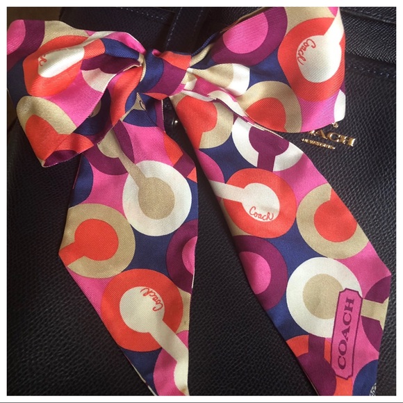 Coach Accessories - 🎉HP🎉Coach Silk Pony Tail Scarf Retired